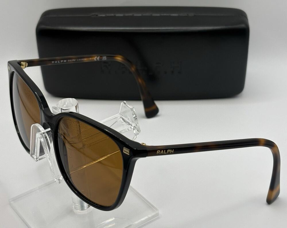 Ralph Lauren RA5293 603/8E Sunglasses 56mm Black Frame Brown Lens 145mm